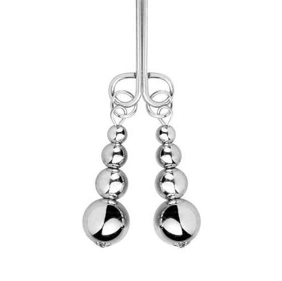 Затискачі для сосків та клітора Bedroom Fantasies: Nipple and Clitoris Clamps - Silver Sex Aura Київ