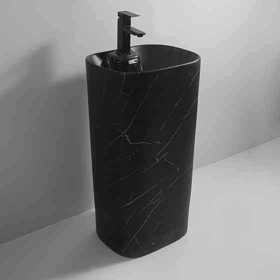 Раковина моноблок MIXXUS PREMIUM DIVERSE-1102 MARBLE 460х380х840mm з отвором під змішувач та перели  ( MP6576 Харьков