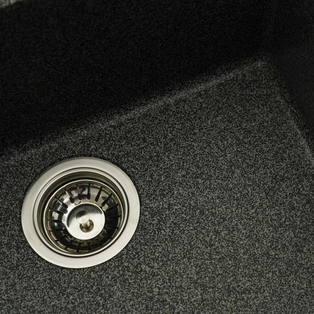 VALESO Гранітна мийка для кухні VALESO OASIS 5444 матова Графіт Киев - изображение 6