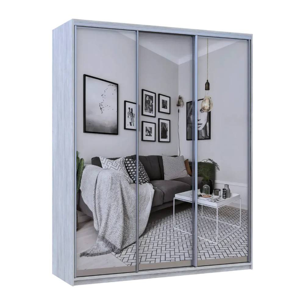 Шафа-купе Doros City Light Сосна Натті 3 Дзеркала 180х60х225 (DRS-011970) Дніпро - фото 6