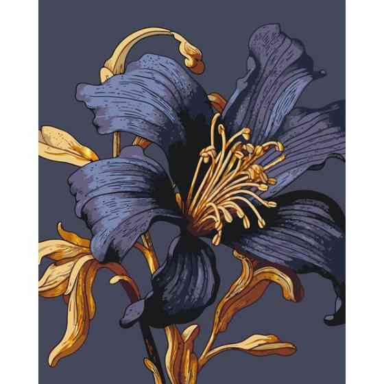 Картина за номерами ArtCraft Таємнича лілія з металізованими фарбами 40х50 см (13151-AC) Харьков