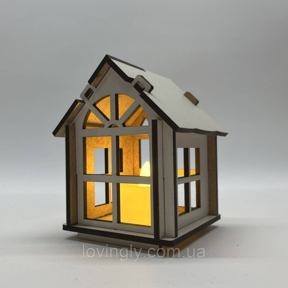 Будиночок-конструктор із ХДФ з LED підсвіткою  Творчий набір для дітей Ірпінь - фото 4