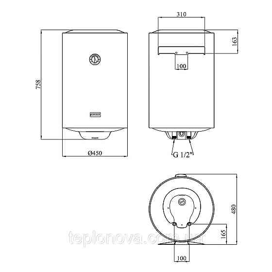 Водонагрівач Ariston Superlux 80V 1,5K EU2 з мокрим ТЕНом 4015005 Чернівці