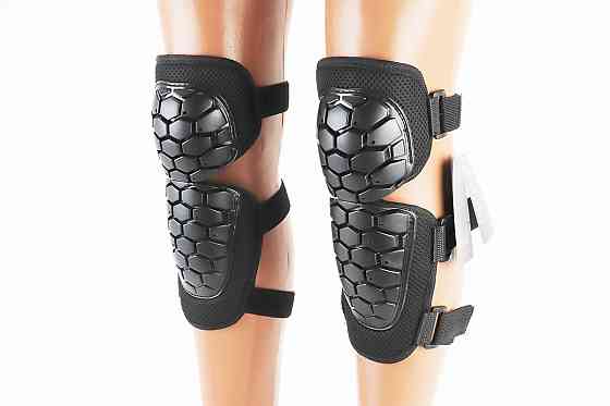Наколінники захисні (коліно+гомілка) к-кт 2шт, Чорні "черепаха" Київ