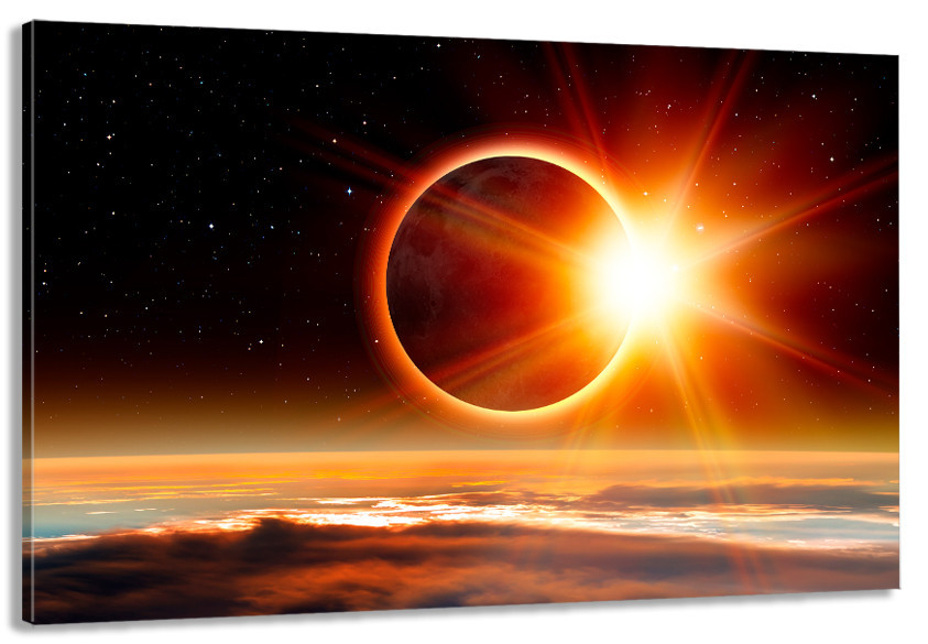 Картина холст в гостиную / спальню Сонячне затемнення     MLP_215 80х160см Киев - изображение 1