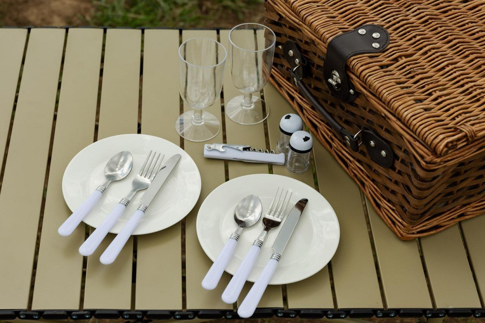 Корзина для пикника на 2 персоны 38 x 26 x 18 см LU010 Киев - изображение 4