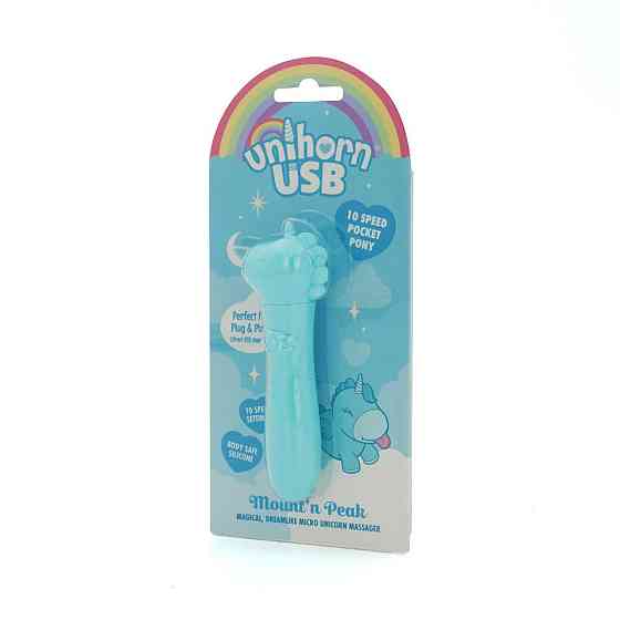 Вібратор-єдиноріжка Unihorn USB Bullet – Mount'n Peak, віброкуля, USB-зарядка, 10 режимів Sex Aura Київ