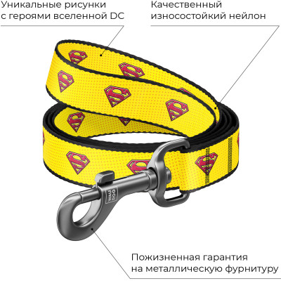 Повідок для собак WAUDOG Nylon "Супермен 2" L Ш 25 мм (0125-2014) Вінниця - фото 3