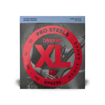 Струны для гитары D'Addario XL ProSteels Bass Heavy (55-110) (EPS230) Винница