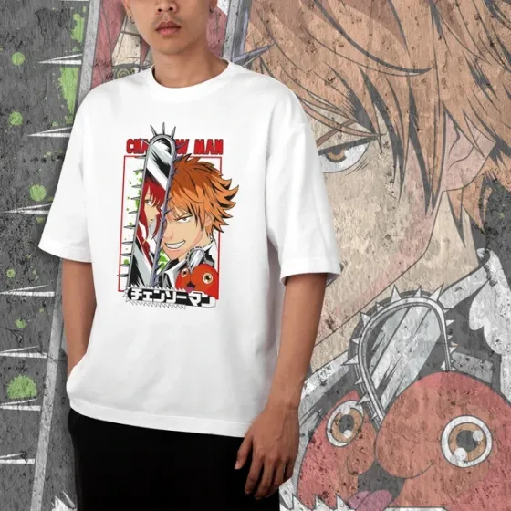 Футболка для подростка мальчика с принтом Человек Бензопила Денджи 2 WE Размер 160 Anime10482 Днепр