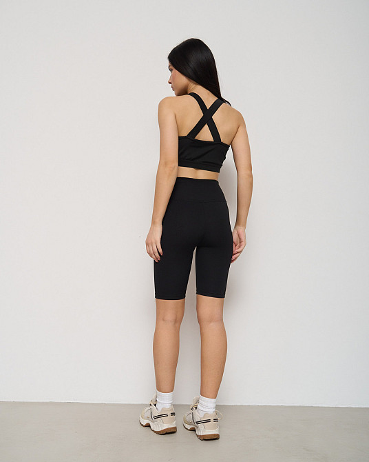 Велосипедки женские в рубчик Nicoletta 10075 XXL, Черый Киев - изображение 2