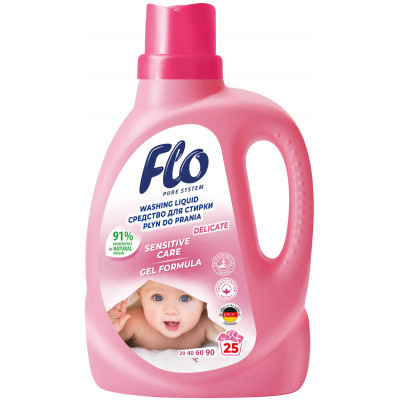 Гель для стирки Flo Delicate 1 л (5900948241372) Винница - изображение 1