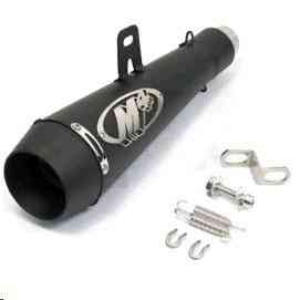 Глушник (тюнінг) 340mm (нержавіюча сталь, сопло, чорний, прямоток) 118 Киев