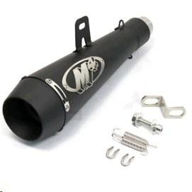 Глушник (тюнінг) 340mm (нержавіюча сталь, сопло, чорний, прямоток) 118 Киев - изображение 1