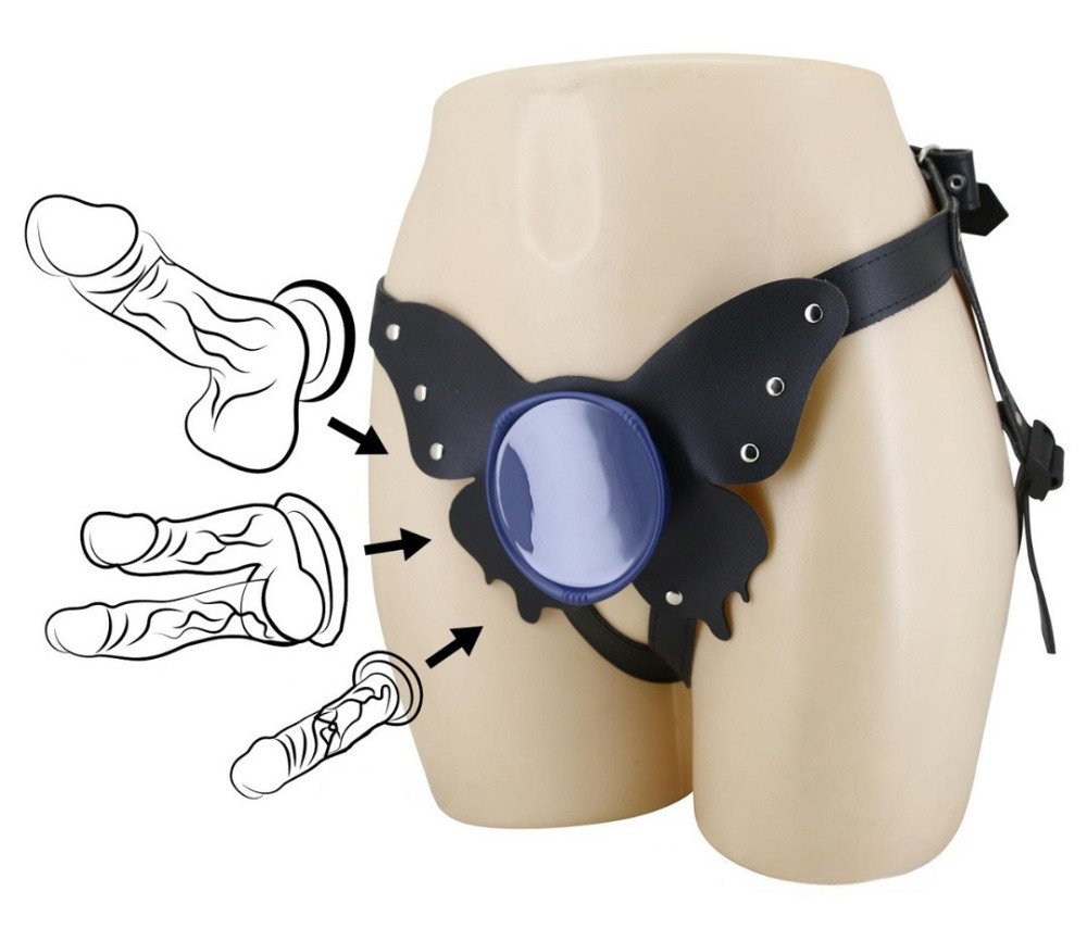 Универсальная система для страпона PRETTY LOVE Caldric II, черный/синий, регулируемый Harness Briefs Sex Aura Киев - изображение 7