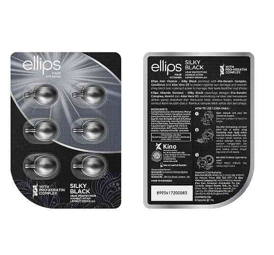 Витамины-масло для волос Шелковая ночь с Про-Кератиновым Комплексом Ellips 6 шт Киев
