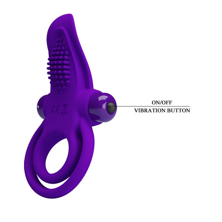 Ерекційне кільце - Pretty Love Vibrant Penis Ring Purple Sex Aura Київ - фото 5