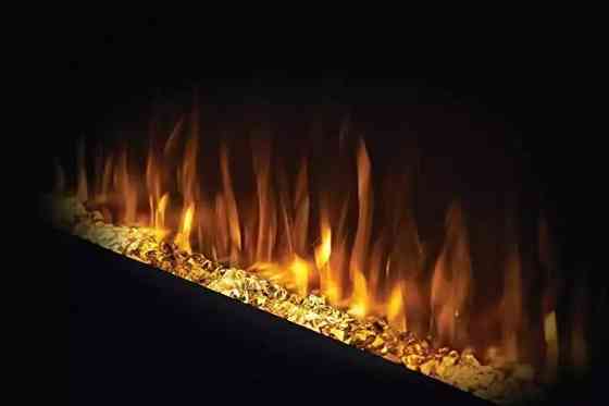 Камін електричний горизонтальний Allure Phantom 42 з металевою сіткою, чорний мат (NEFL42FH-MT-EU) Код: 010734 Ровно