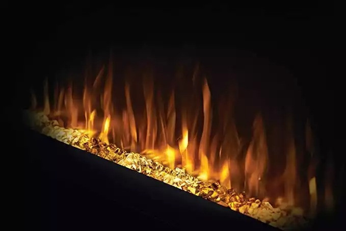 Камін електричний горизонтальний Allure Phantom 42 з металевою сіткою, чорний мат (NEFL42FH-MT-EU) Код: 010734 Ровно - изображение 3