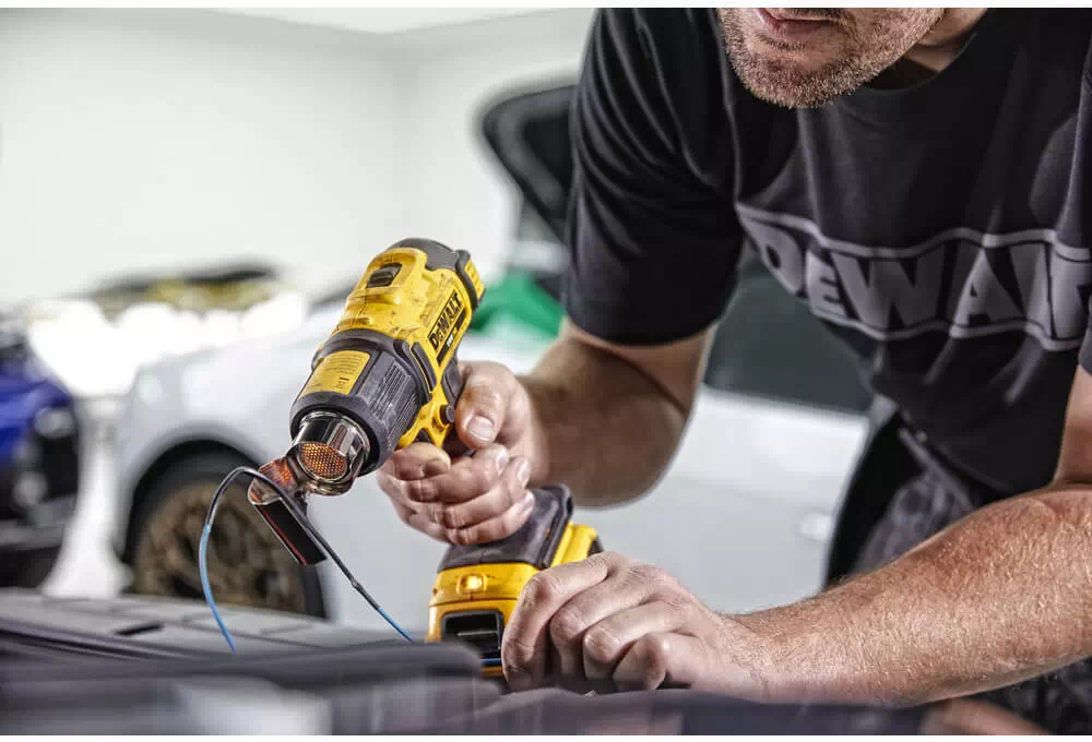 Аккумуляторный промышленный фен DeWALT DCE530N : 18 В, 290°С/530°С, 190 л/мин, без АКБ Киев - изображение 9