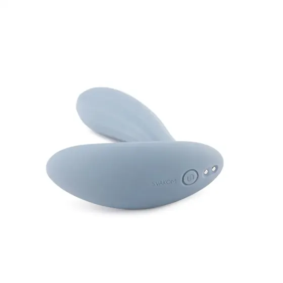 Смарт-вібратор в трусики Svakom Erica Dusty Blue, дуже гнучкий, 2 мотори Львів