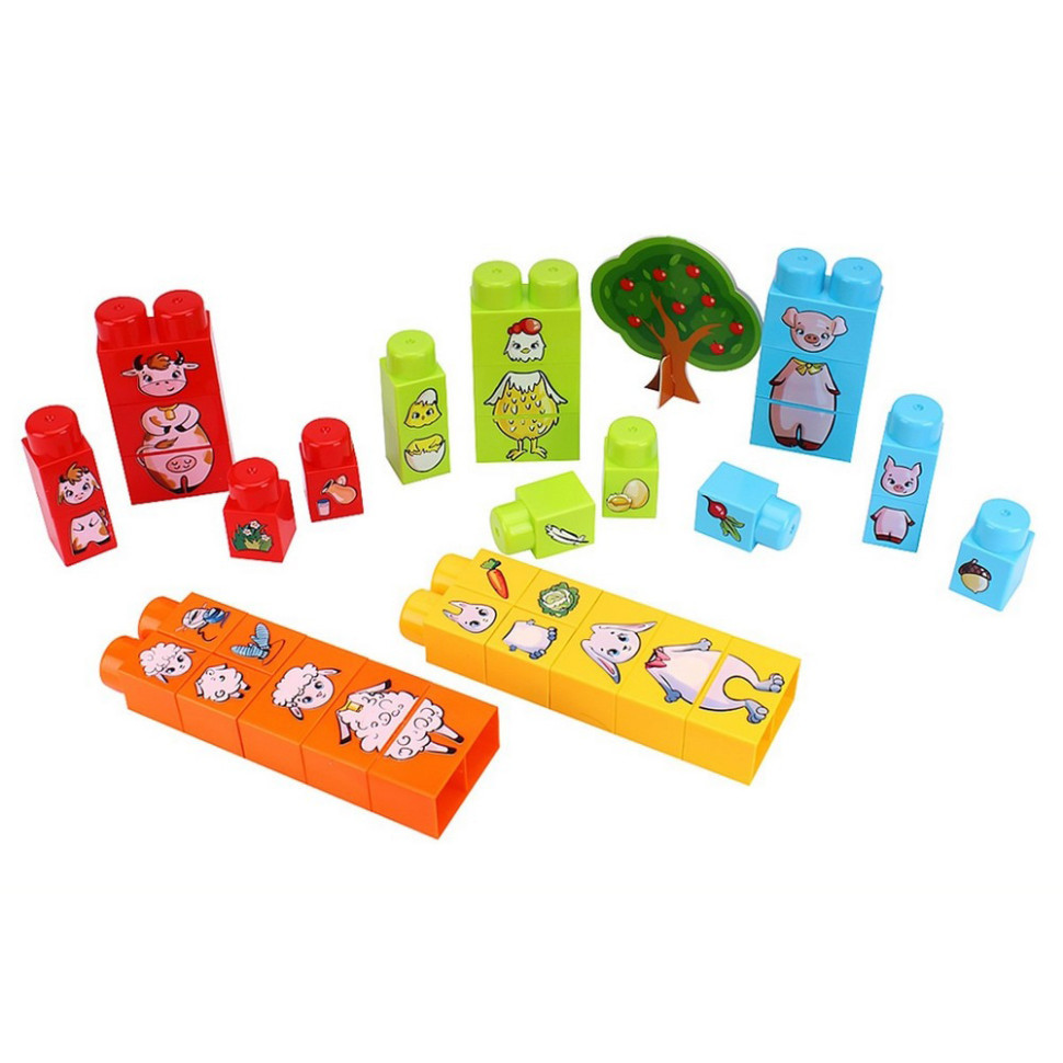 Дитячий Конструктор "Тварини" 6849TXK 35 елементів Вінниця - фото 3