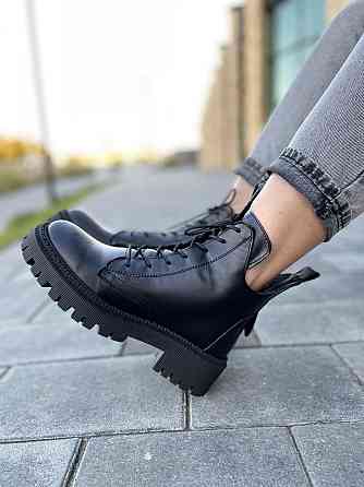 Rosta Черевики жіночі ROSTA чорні натуральна шкіра зима висота 13см (4808) 37р.38р.41р. Коломия