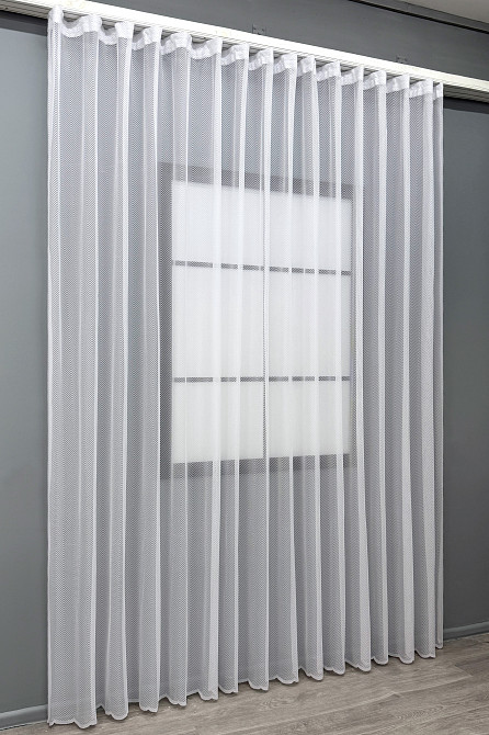 Тюль VR-Textil 2094т Жаккард Белый 400х270 см (42-1318) Киев - изображение 3