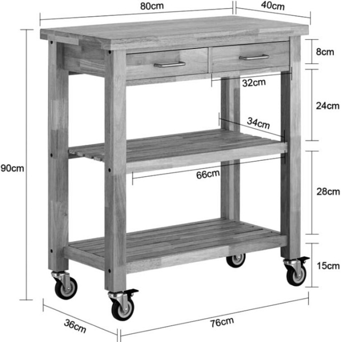 Стол-тележка 