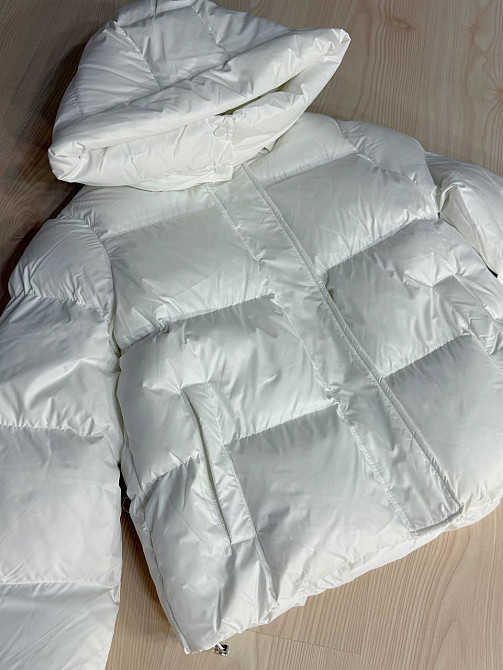 Куртка женская Lady Yep 10005 дутая пуффер с капюшоном белая, белый, 46 Киев - изображение 2