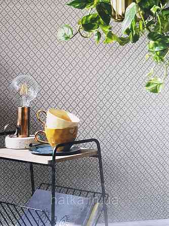 Шпалери текстильні еко 0.53х10.05 Rasch Textil Valentina класика фігури ромби структурні різні кольори Київ
