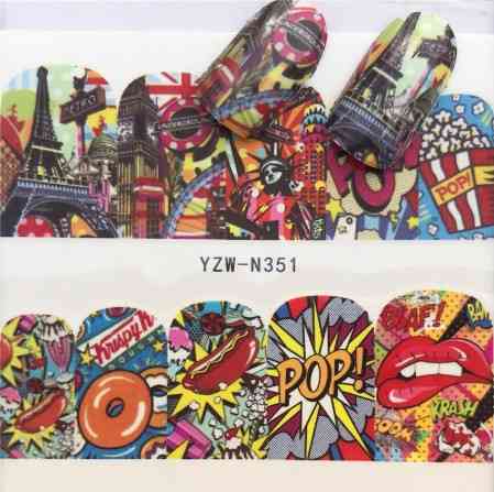 Наклейки для нігтів STZ-467 Київ