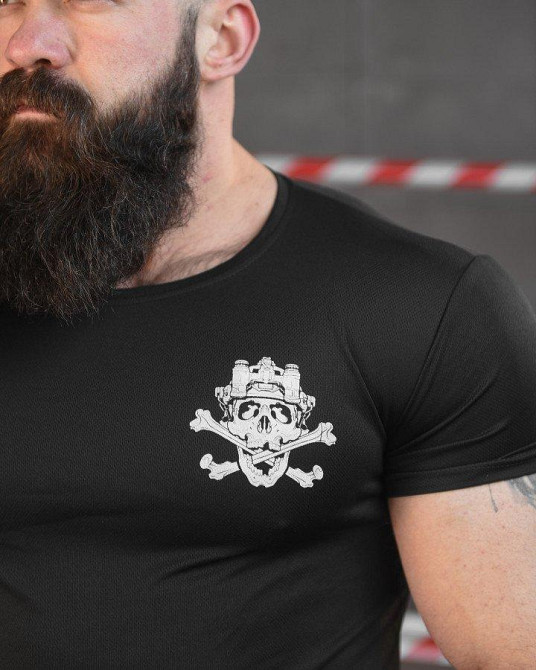 Тактическая потоотводящая футболка SABUR ужин черная НП5193 Одесса - изображение 4