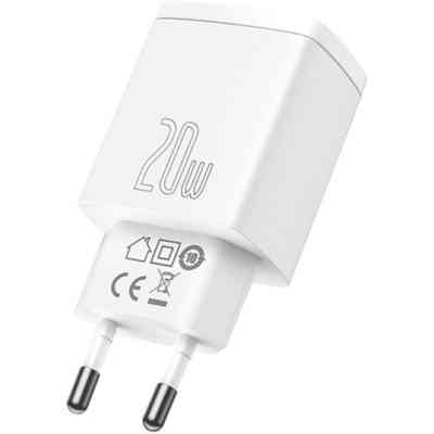 Зарядний пристрій Baseus Compact Quick Charger U+C 20W EU White (CCXJ-B02) Вінниця