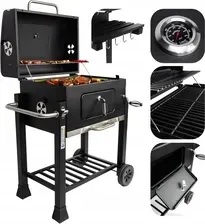 Гриль Rino Grill Ogrodowy Węglowy Duży Żeliwny Ruszt Z Pokrywą Termometr Popielnik Vl21636 Киев