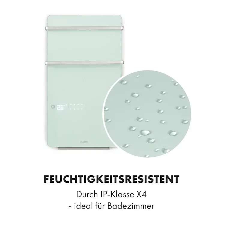 Розумний інфрачервоний обігрівач сушарка рушників KLARSTEIN Hot Spot Crystal Flow  Німеччина Дніпро - фото 6