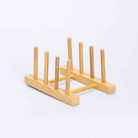 Підставка для тарілок і кришок дерев'яна на кухню 16×12.5×10 (см) HB-40-11 Коломия