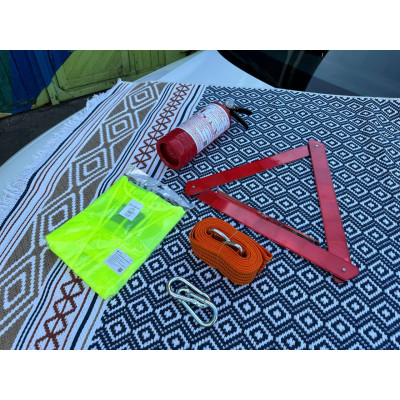 Набір техдопомоги Poputchik з вогнегасником ВП-1 "Аварійний" (ВП-1+Знак+Трос+Жилет) (33-018-IS) Вінниця - фото 2