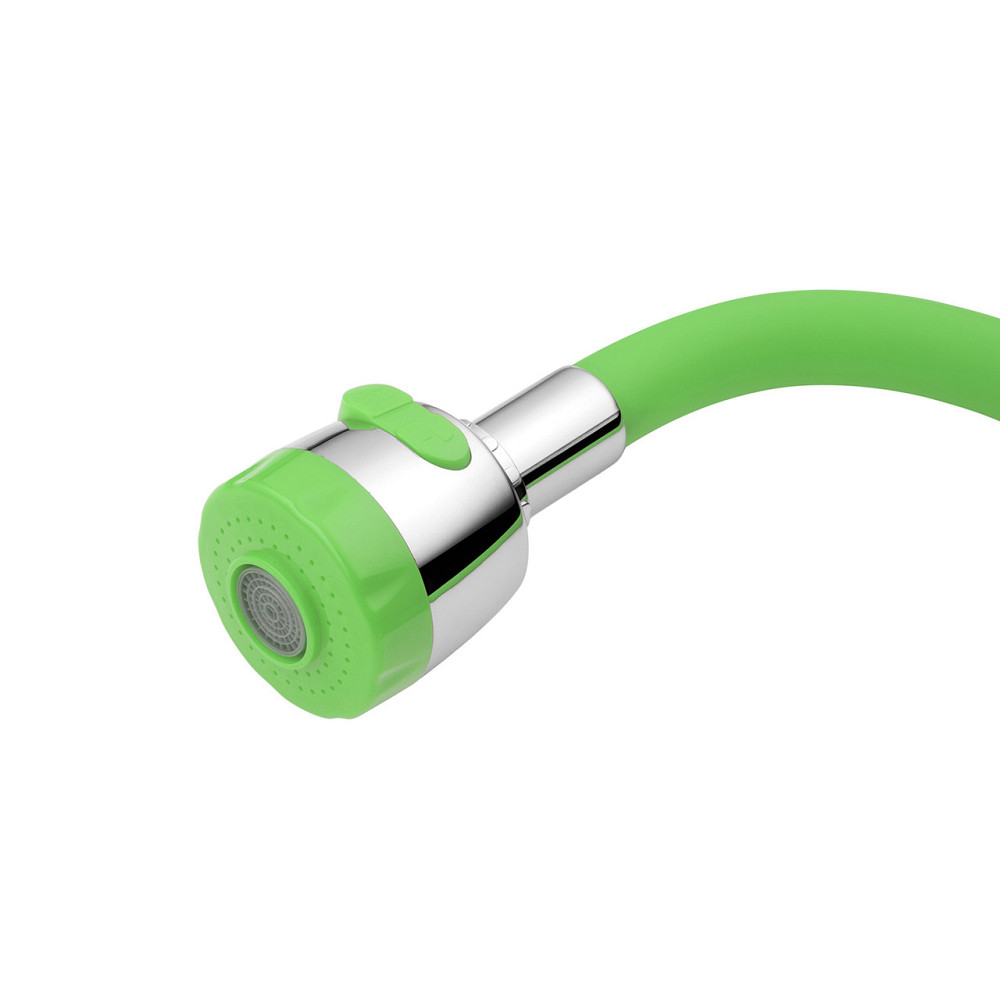 Смеситель для кухни Agua Sevilla гибкий - C039VRD хром/зеленый Киев - изображение 5