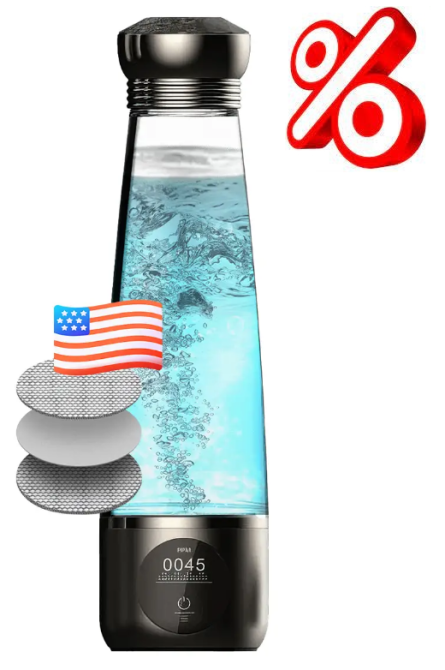 Водородная бутылка Angelic Элегантная на 280 мл. Генератор водородной воды з мембраной DuPont Днепр - изображение 1