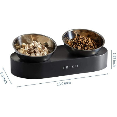 Універсальний посуд для тварин Petkit FRESH NANO-METAL Pet Cat TWO Bowl Stand (P5201) Вінниця - фото 2