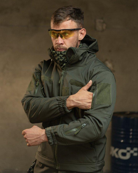 Демісезонний тактичний костюм софтшел Softshell ROCKET олива НП4862 Одеса - фото 16