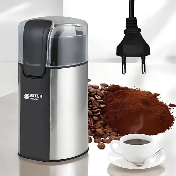 Кавомолка електрична 220В 280Вт BITEK BT-6813 підходить для подрібнення кави, спецій, горіхів. Одеса - фото 4