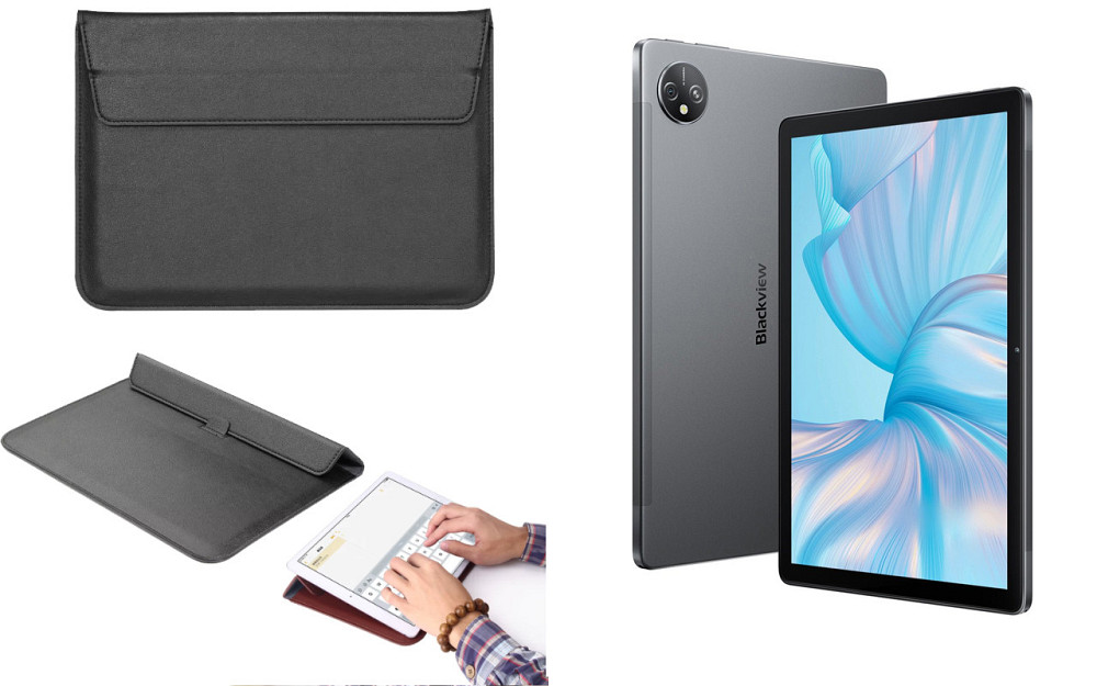 Чохол-конверт VitoCase для Blackview Tab 80, з функцією підставки для планшета Чорний Київ - фото 1