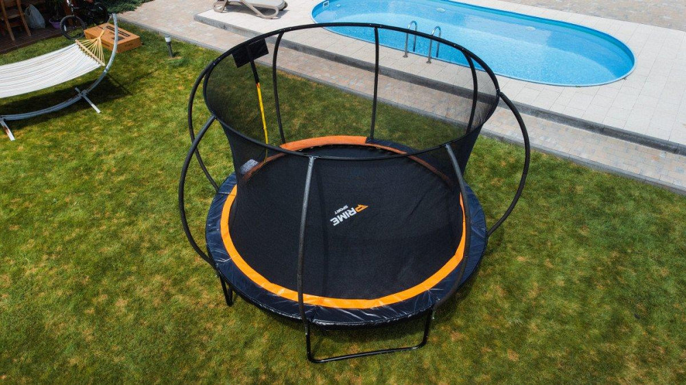 Батут PRIME SPORT INSIDE TITANPRO с внутренней сеткой 10 футов оранжевый Киев - изображение 8