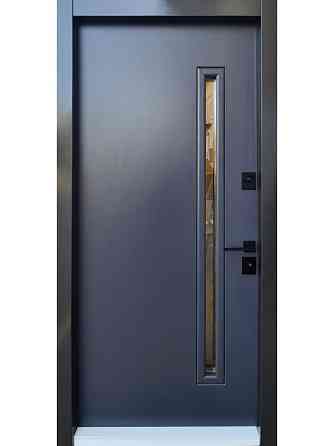 Двері вуличні зі склопакетом, STRAJ, модель Slim S, комплектація Proof Standard Mottura 870 Київ