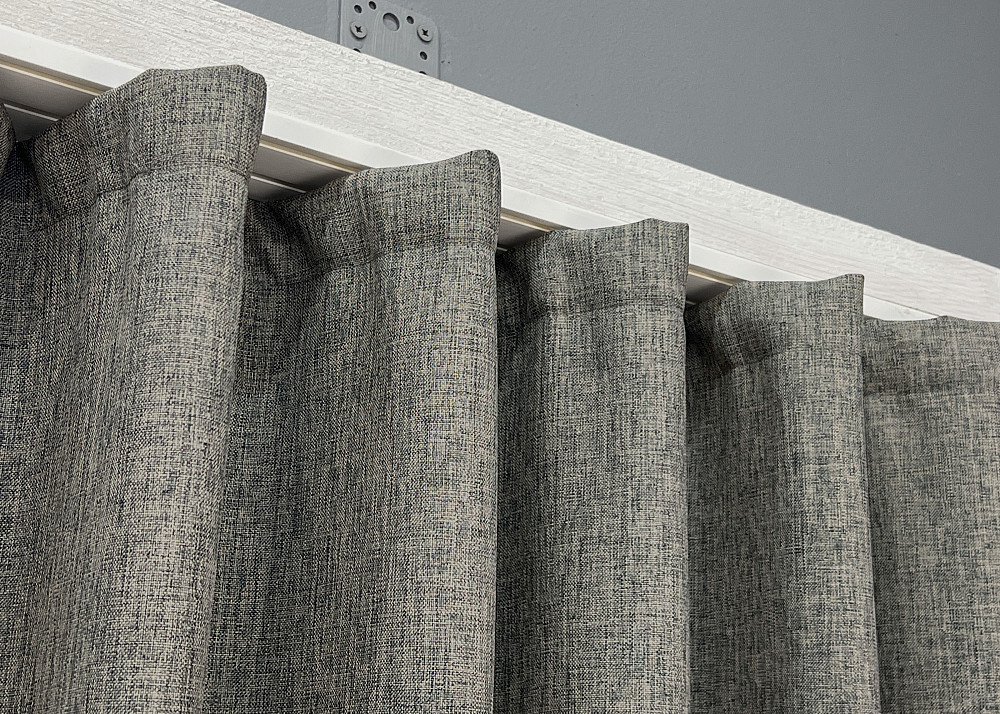 Комплект коротких штор VR-Textil ALORA-TON № 1871ш Серый 130х170см 2 шт (35-0426) Киев - изображение 8