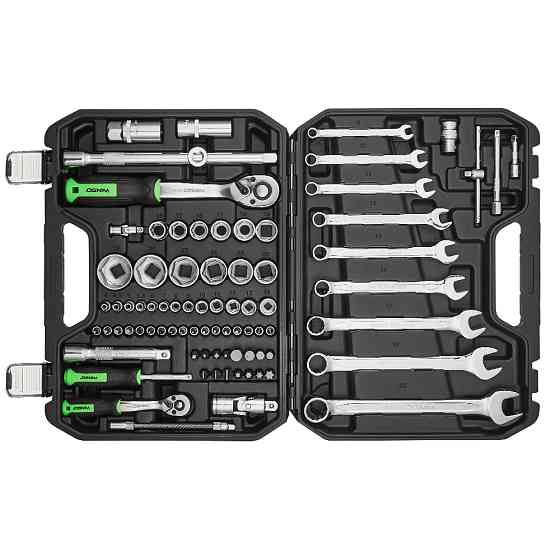 Професійний набір інструментів в кейсі Winso Pro 1/2", 1/4" 72 T, CR-V, 82од. Львів