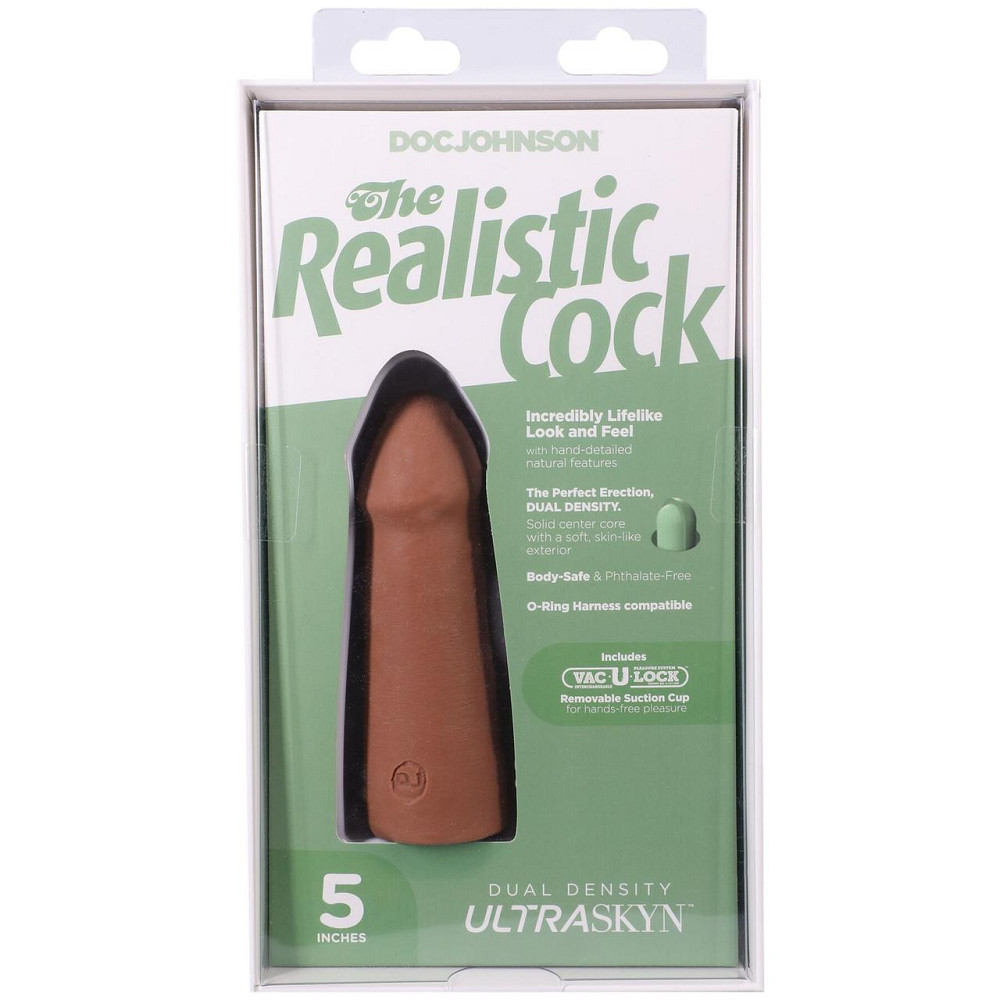 Фалоімітатор Doc Johnson The Realistic Cock ULTRASKYN - 5 Inch Caramel Sex Aura Київ - фото 9
