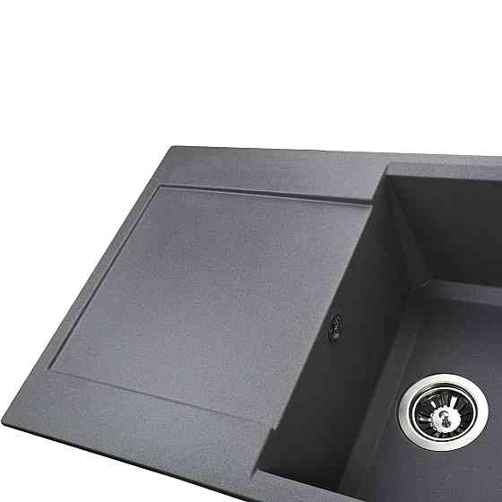 Гранитная мойка Globus Lux KOMO серый металлик 790х500мм-А0003 (000021039) Киев